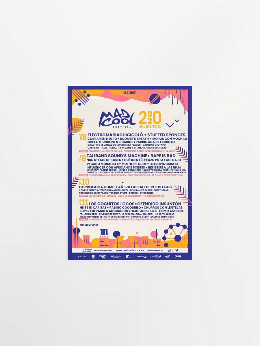 Póster Parodia Madcool 2020 product image (3)