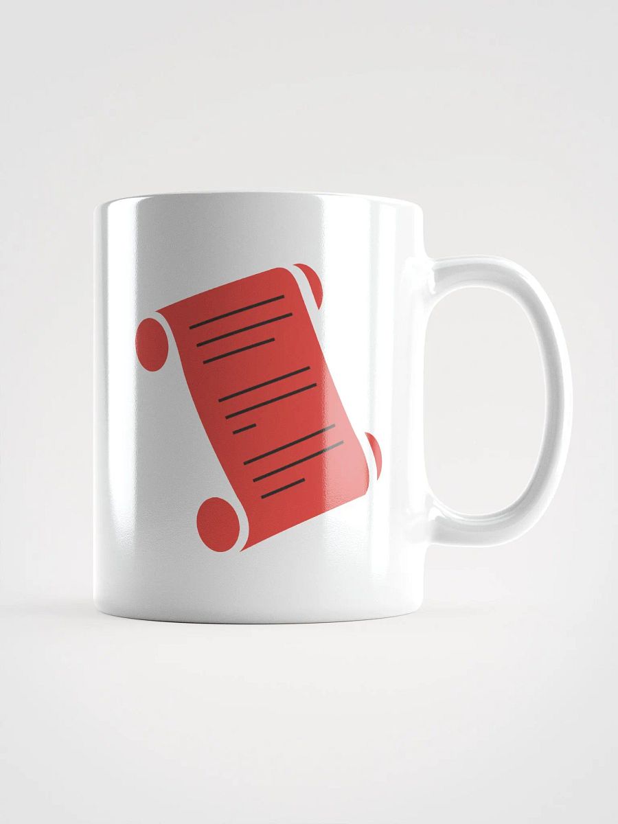 The Forbidden Scrolls Logo White Ceramic Mug product image (1)