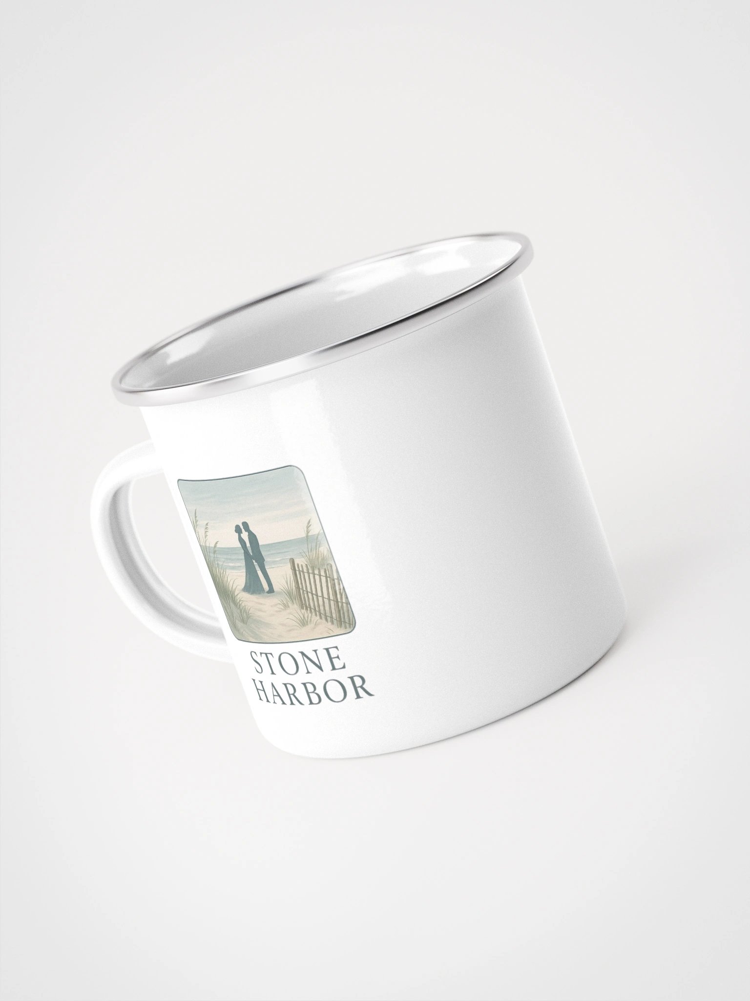 Stone Harbor NJ Enamel Wedding Mug product image (4)