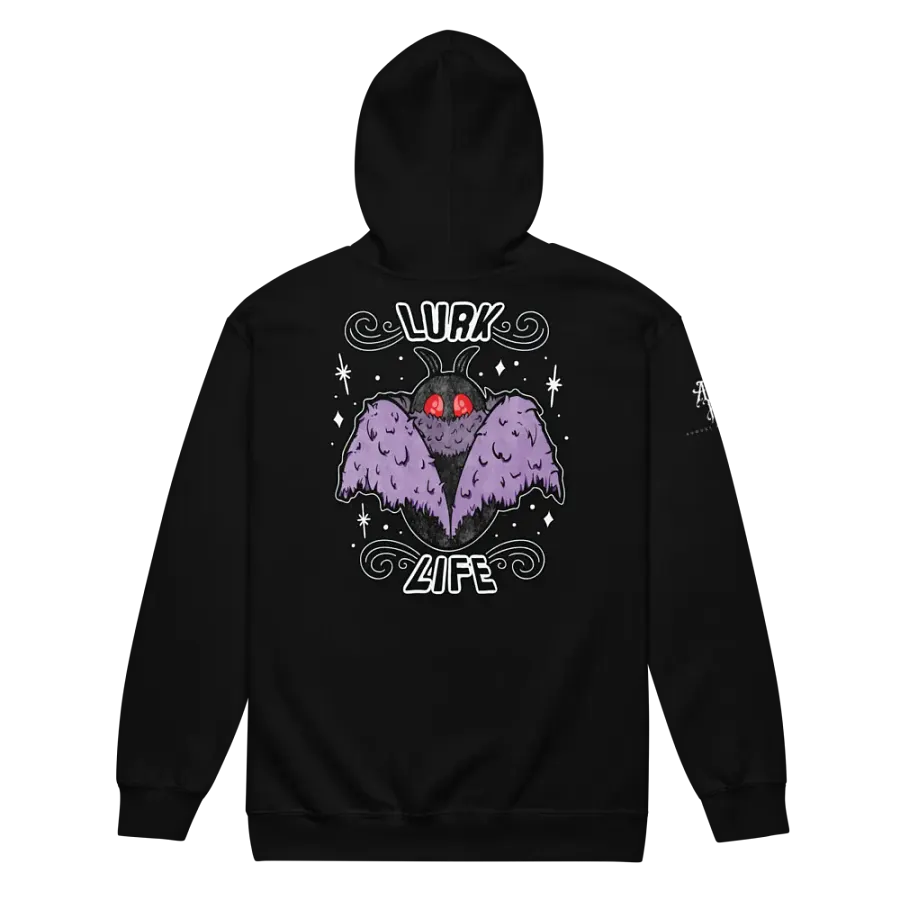 Mothman Lurk Life Zip Hoodie product image (3)
