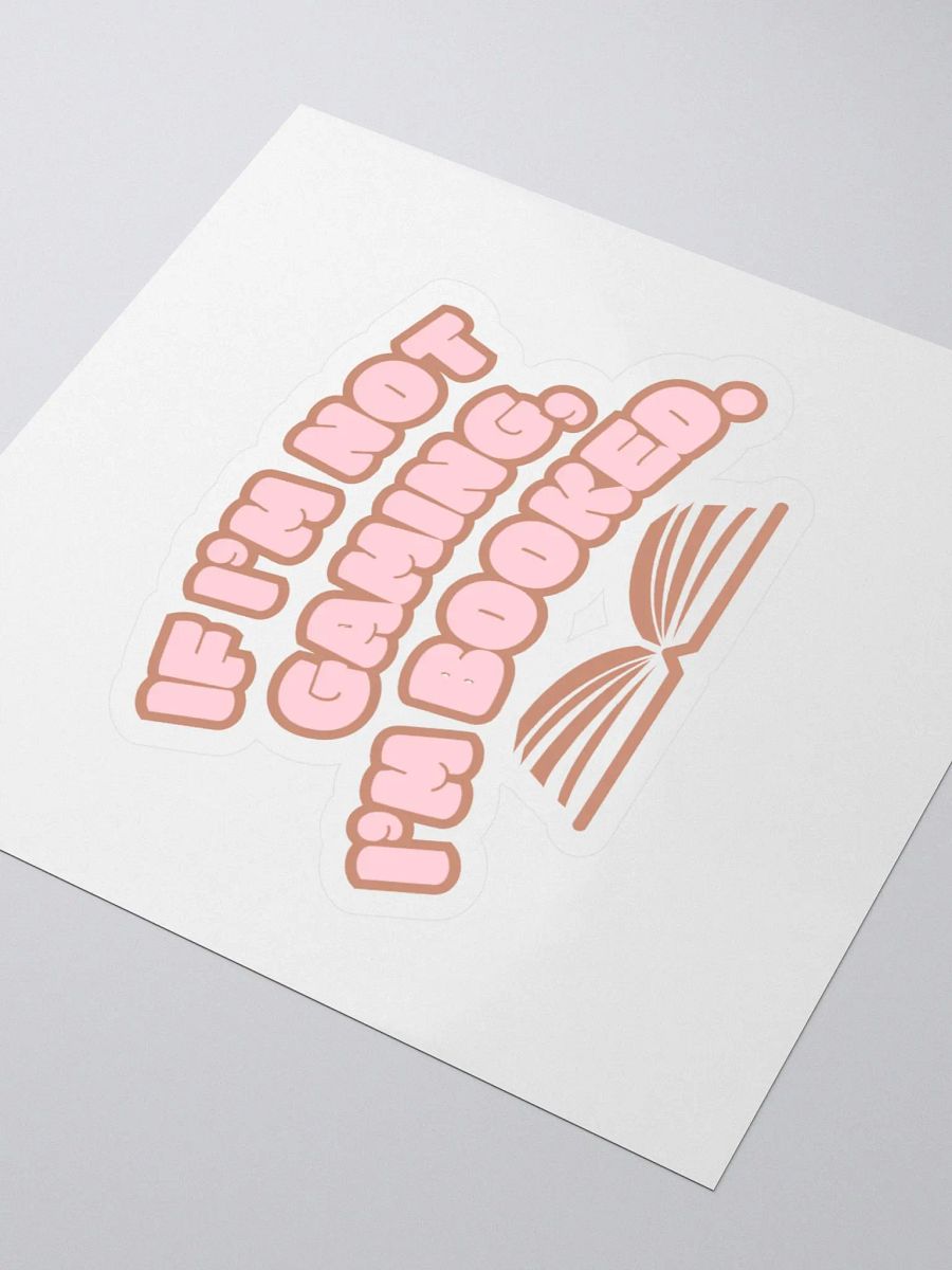 Not Gaming Booked Sticker product image (3)