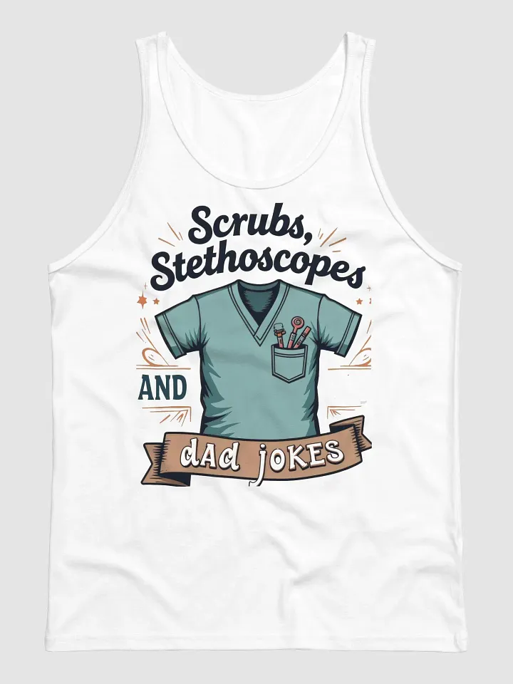 Medical Scrubs and Dad Jokes Tank product image (3)