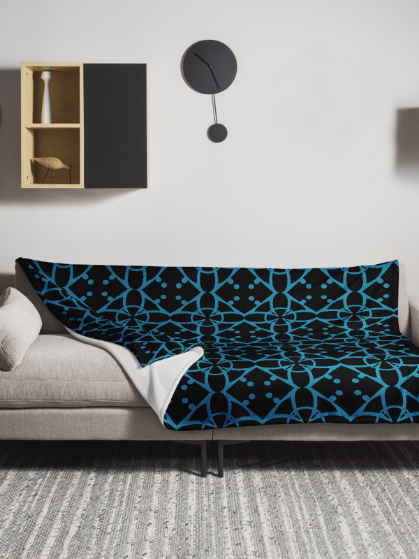 Turquoise Ethereal Echoes Throw Blanket product image (5)