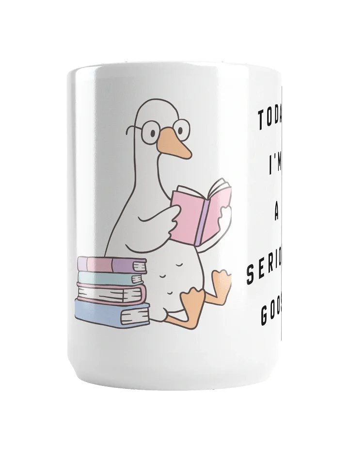 Serious Goose Reading Mug product image (1)
