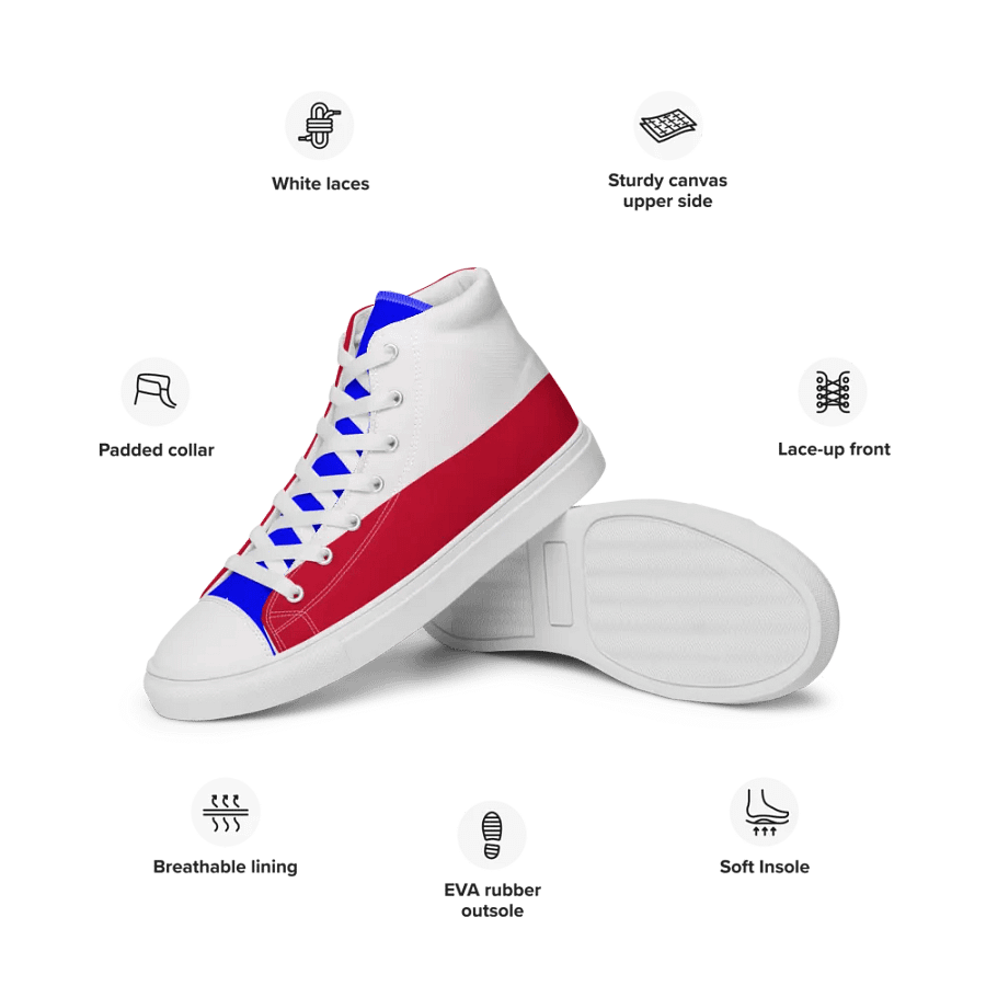 Ladies high top sneakers product image (3)
