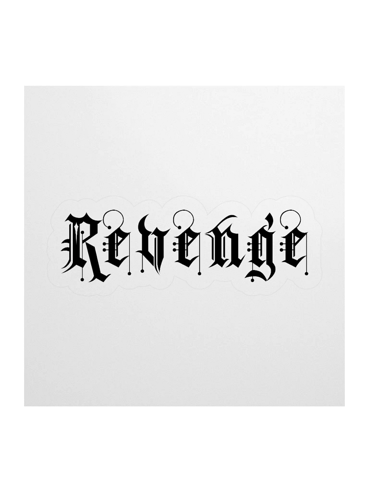 Revenge Black Sticker product image (1)