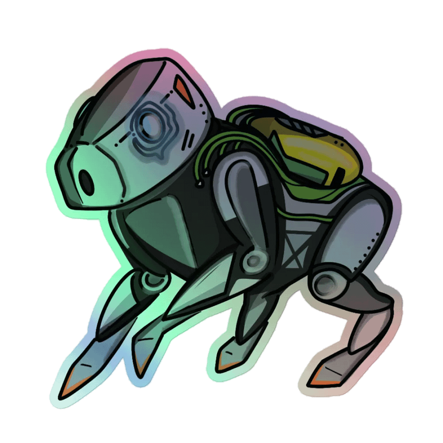 Robo Capy Holo Sticker product image (1)