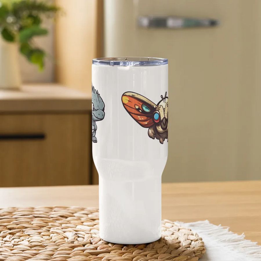 Godzilla Mothra Tumbler with handle product image (9)