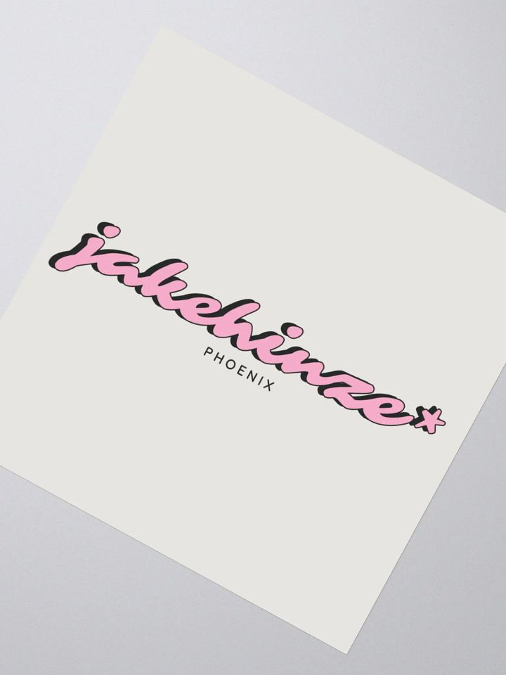 jakehinze* Script Logo Sticker product image (8)