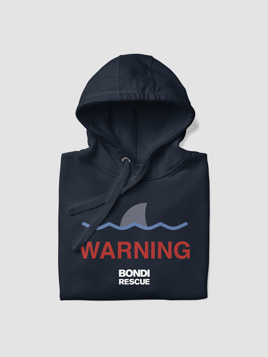 Classic Bondi Rescue Shark Warning Unisex Hoodie product image (6)
