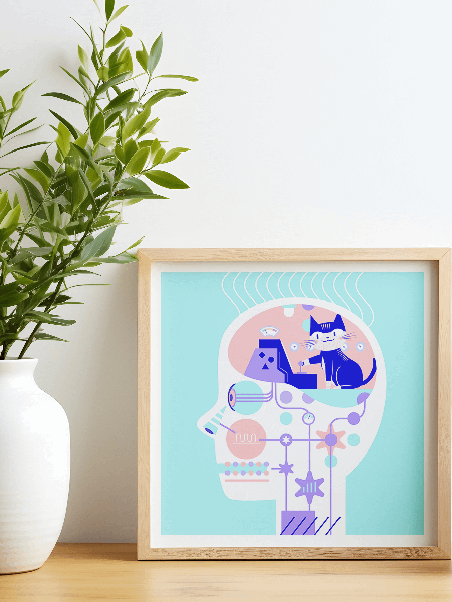 Brain Control Art Print product image (6)