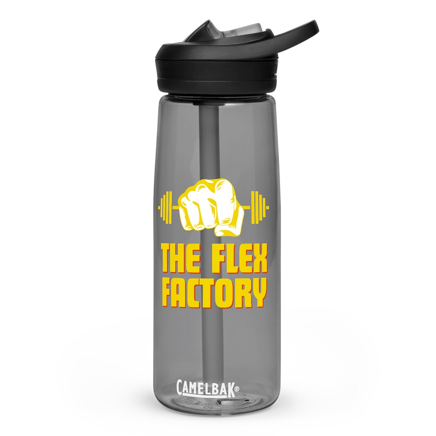 Official Flex Factory Weight Room Water Bottle Yellow product image (1)