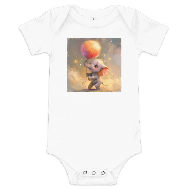 Whimsical Elephant Dreams Baby Onesie product image (1)