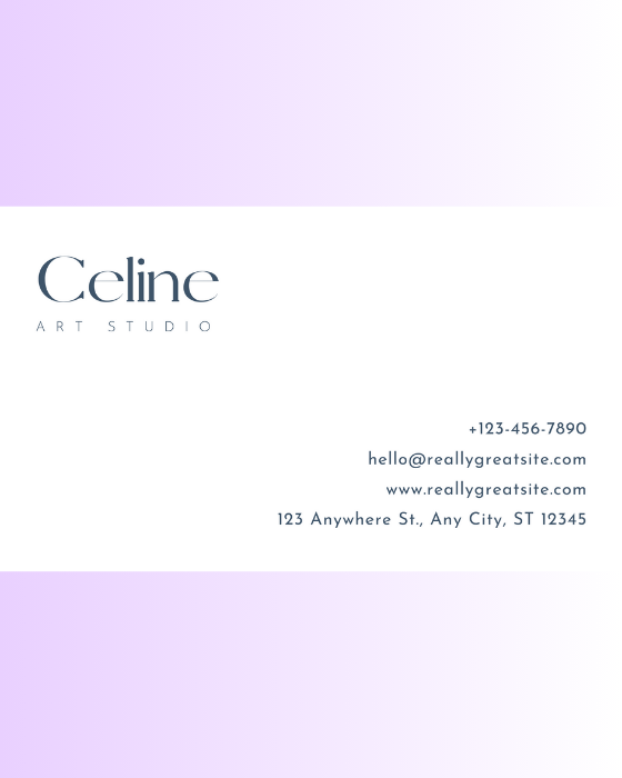 Pastel Elegant Art Studio Business Card product image (3)