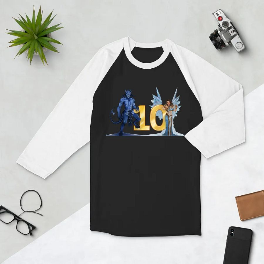 10th Anniversary 3/4 Sleeve Raglan Shirt product image (5)