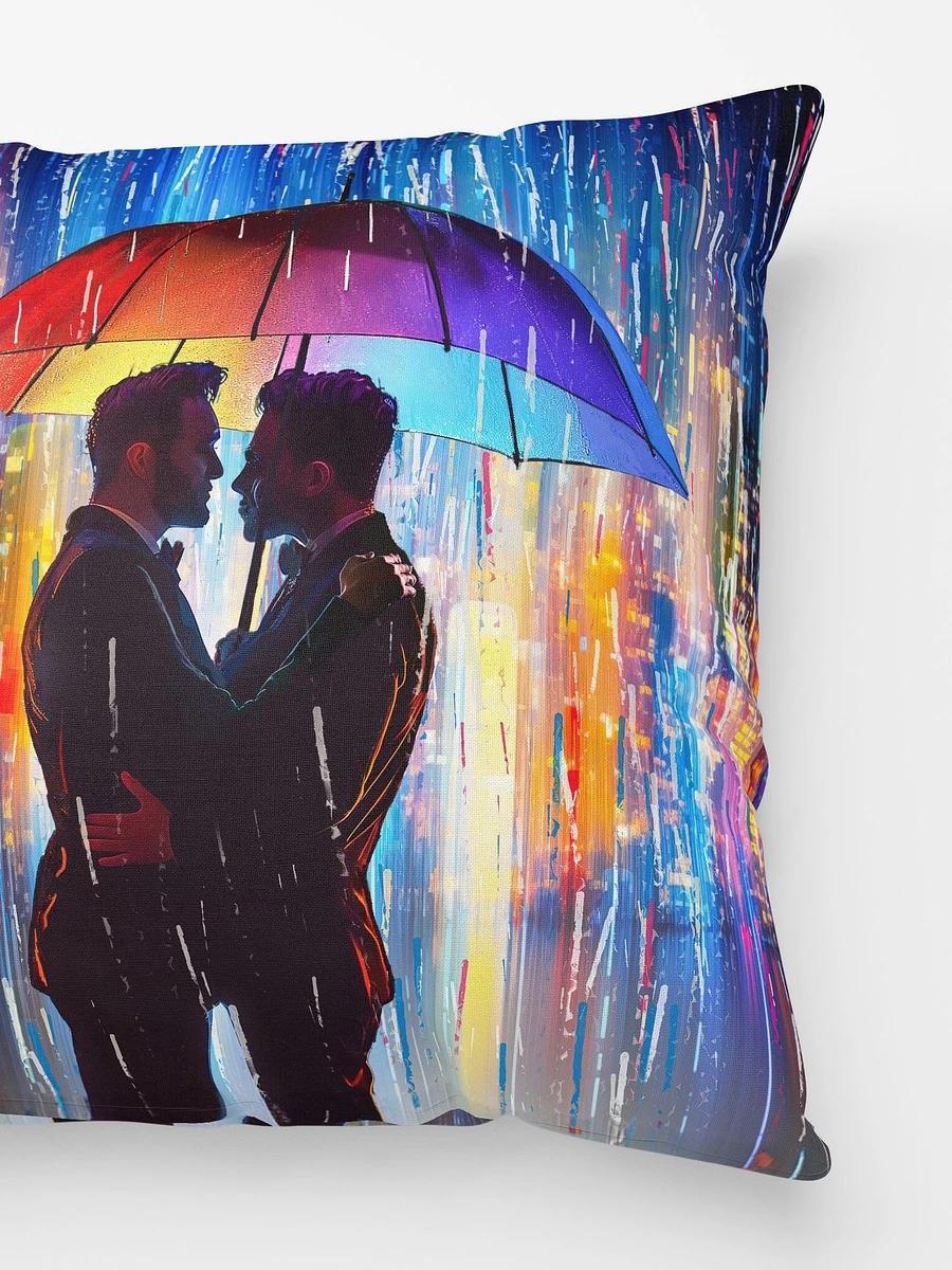 City Serenade - Love in the Rain Throw Pillow product image (3)