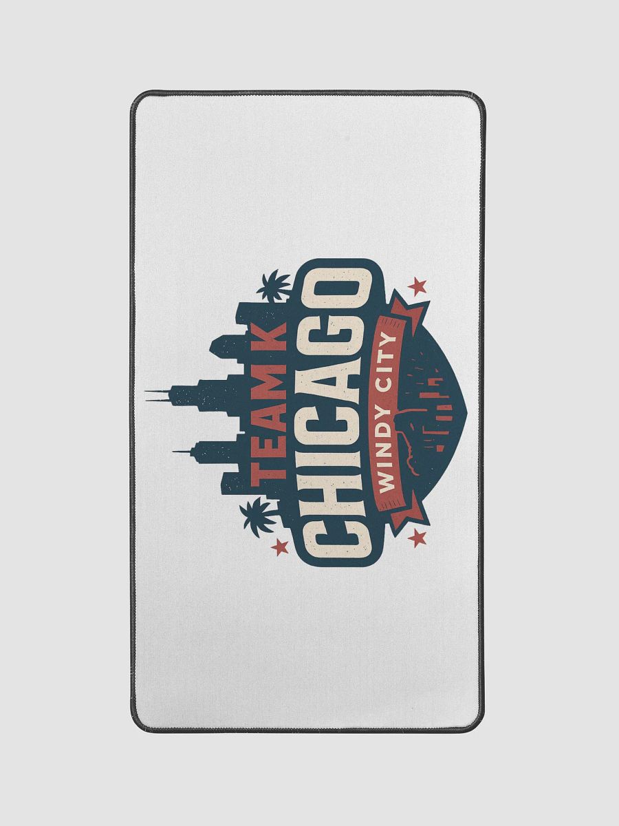 Team K Chicago Desk Mat 12" x 22" product image (1)