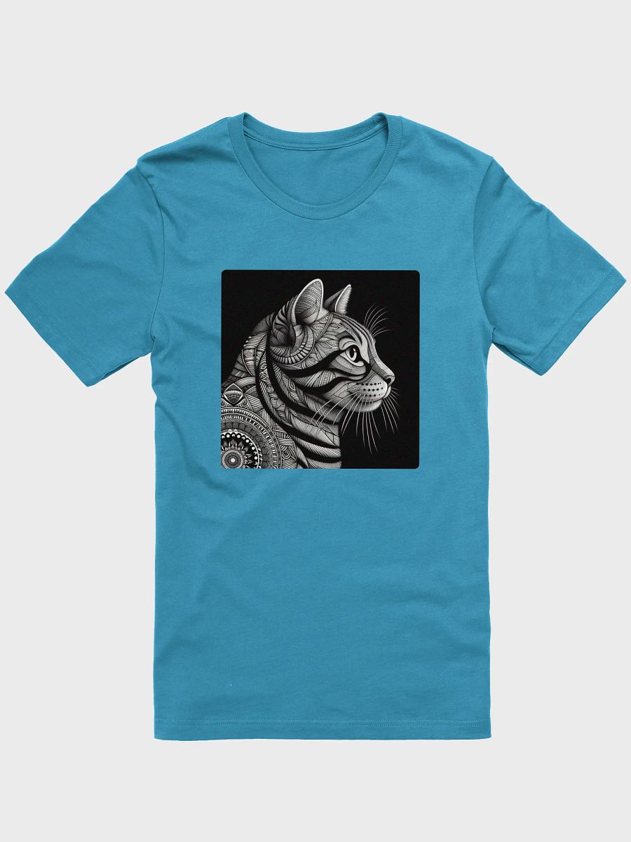 Geometric Feline Profile T-Shirt product image (1)