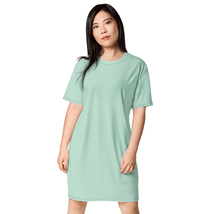 Oversized T-Shirt Dress - Serene Aero Blue, Sizes 2XS-6XL product image (1)