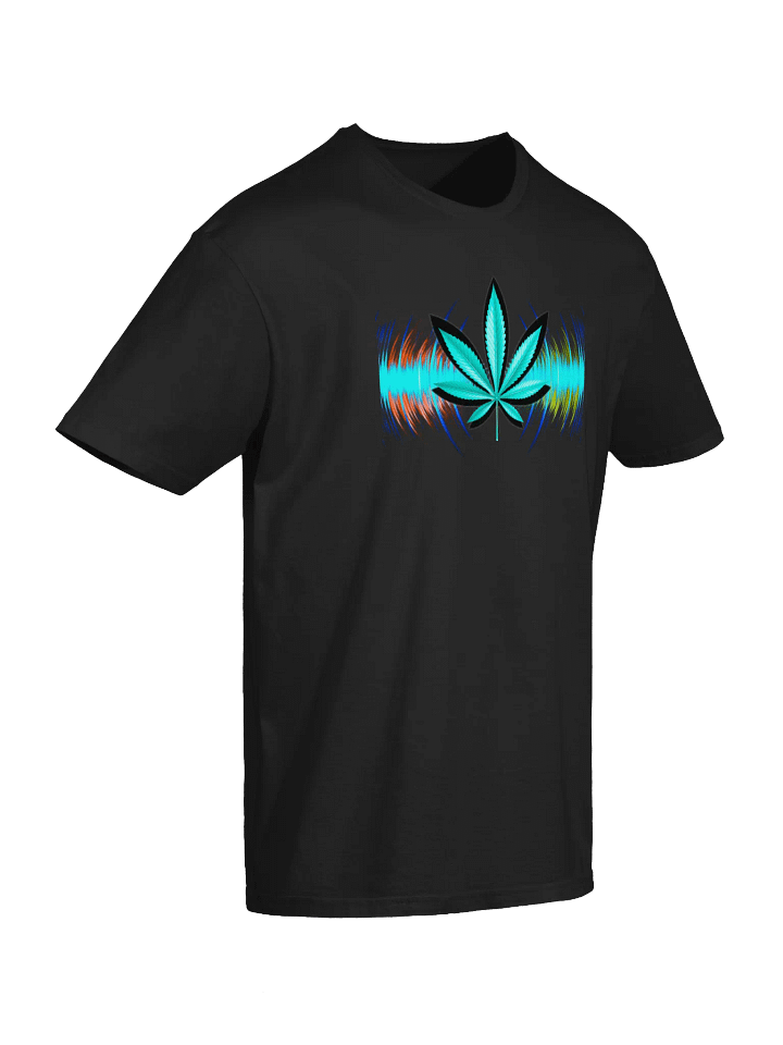 Vibrant Cannabis Wave T-Shirt product image (2)