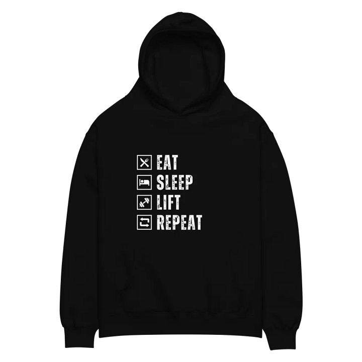 Eat Sleep Lift Repeat Hoodie product image (2)