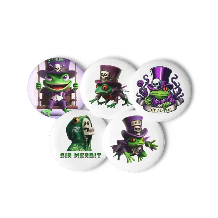 Merbit Set of 5 Pin Buttons product image (1)