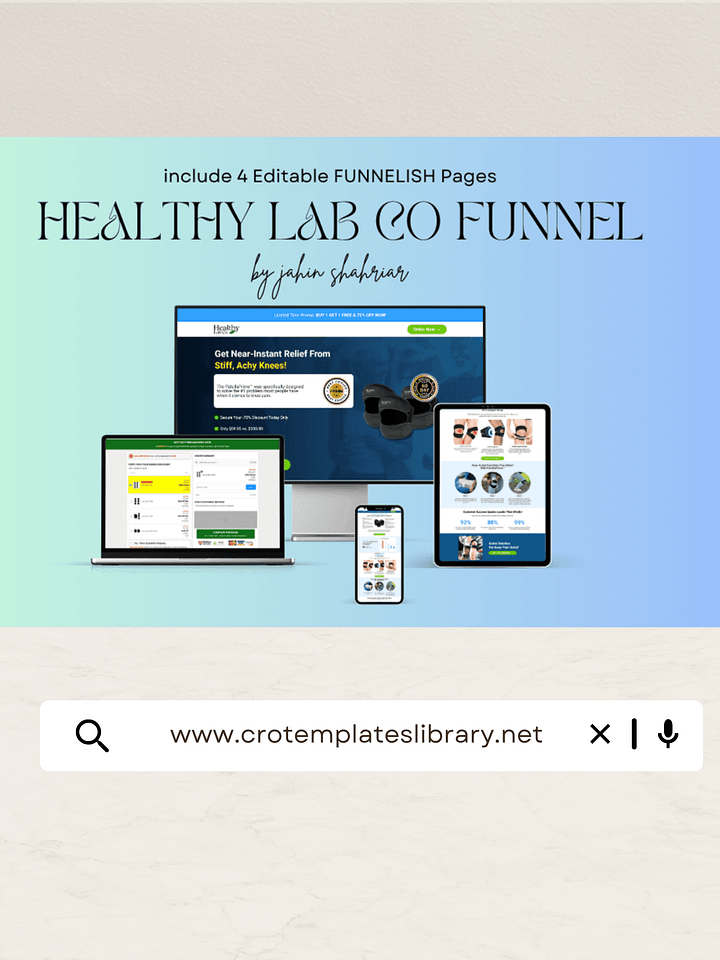 Healthy Lab Co Funnelish Templates product image (1)