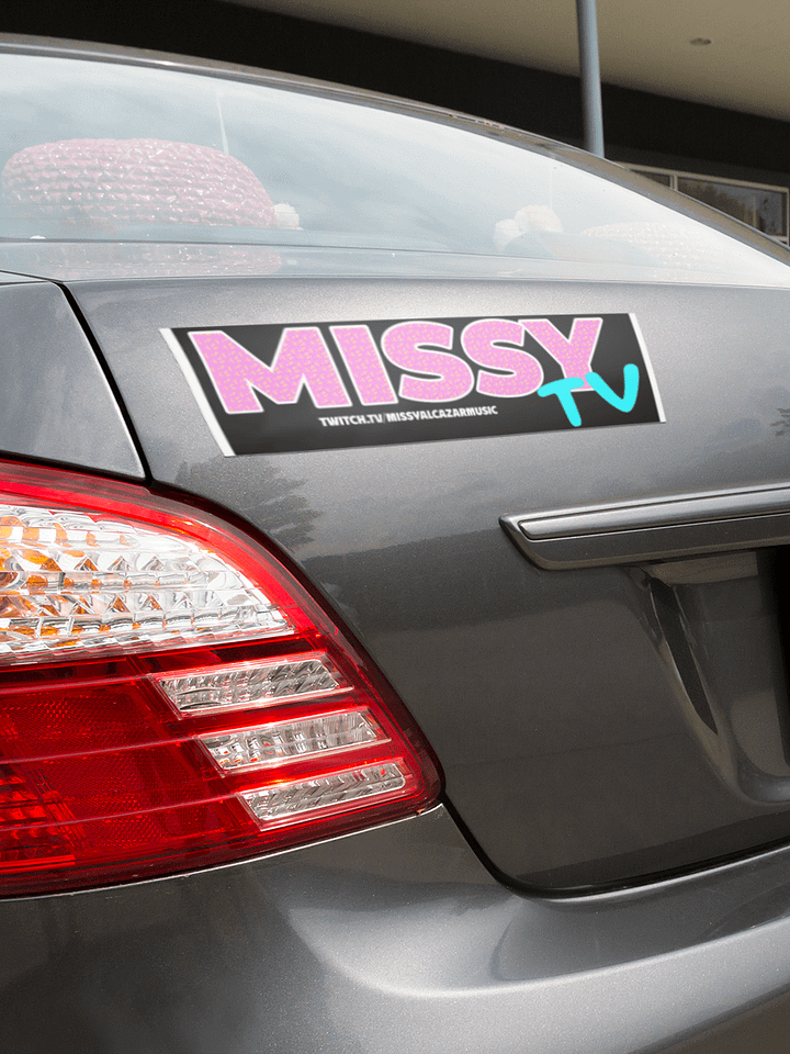 MissyTV bumper sticker product image (1)
