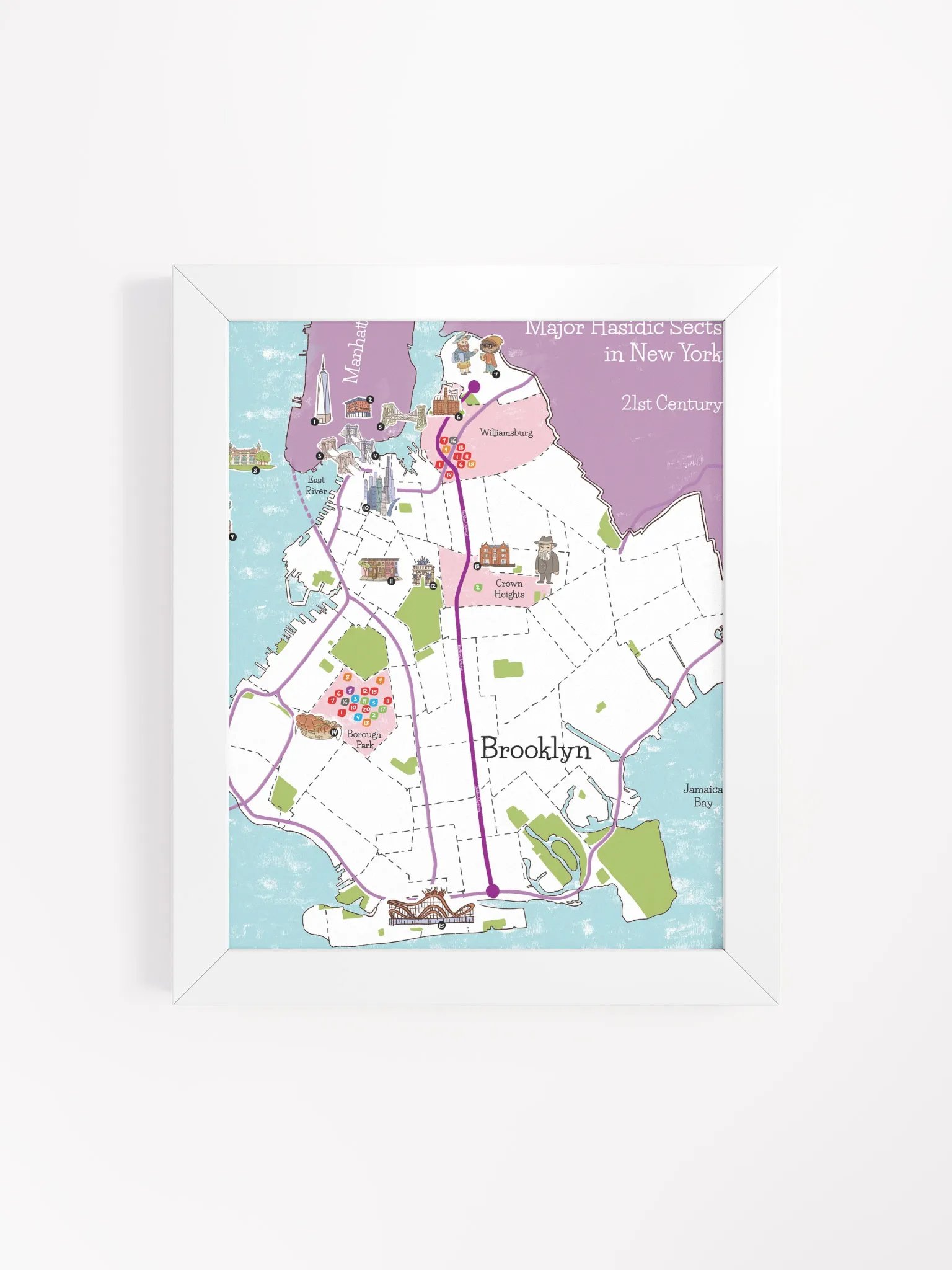 My custom map of Hasidic Brooklyn product image (31)