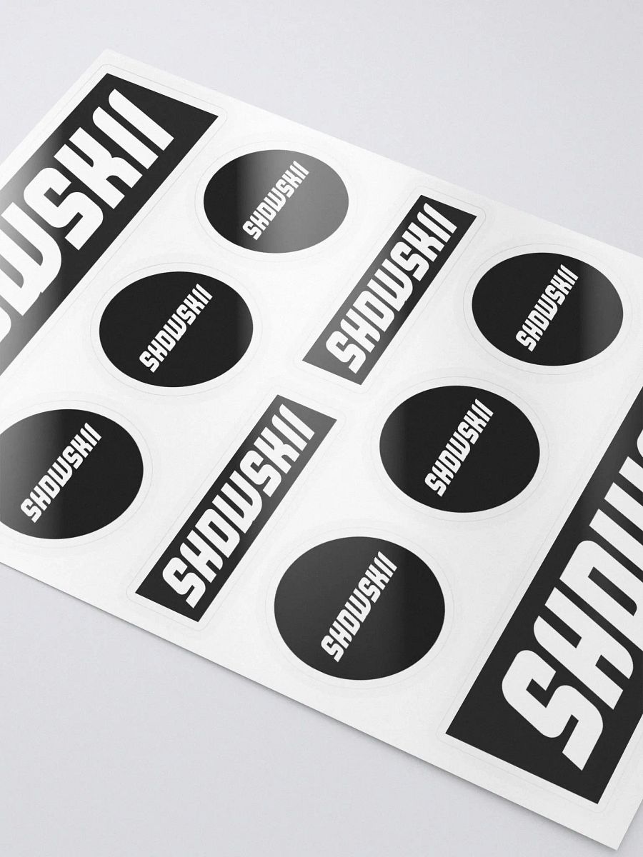 KISS CUT STICKERS / BLACK product image (3)
