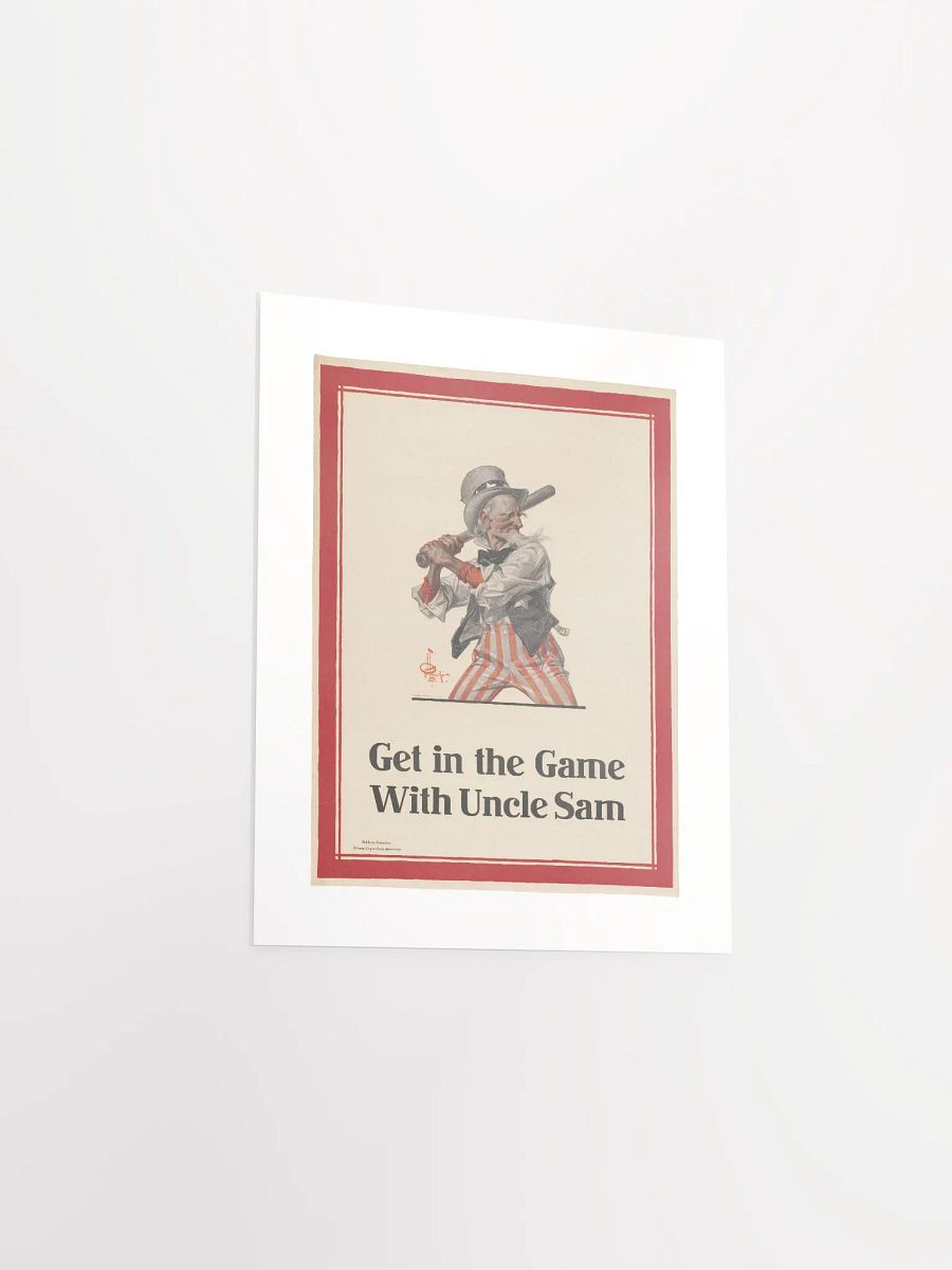 Get in the Game With Uncle Sam by J.C. Leyendecker (1917) - Print product image (3)