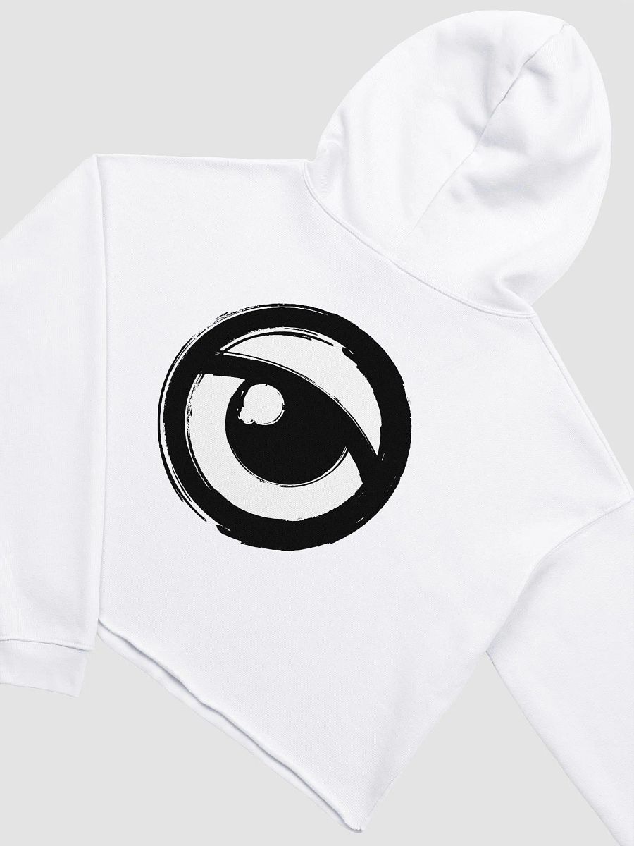 Cartoon Advisory Logo Crop Top Hoodie (W) product image (4)