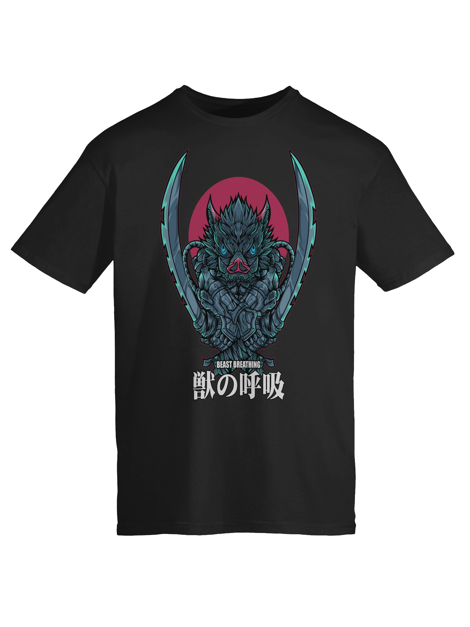 Demon Slayer – Inosuke Hashibira – Beast Breathing Crest – Gildan Softstyle T-Shirt product image (6)