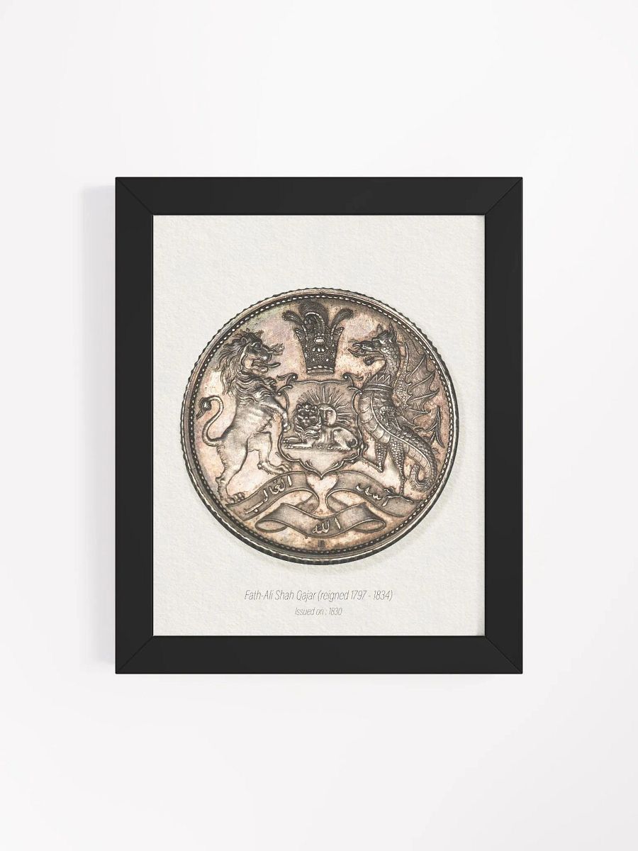 Vintage Qajar Coin Designs - Persian Coin Collection - Wall Art - Persian Art - Historical Art - Coin Designs - Home Decor - Gift Idea product image (48)
