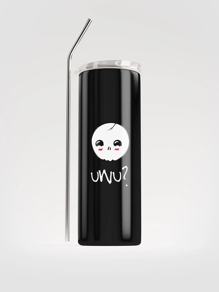 uWu Skull || Stainless Steel Tumbler || Black product image (1)