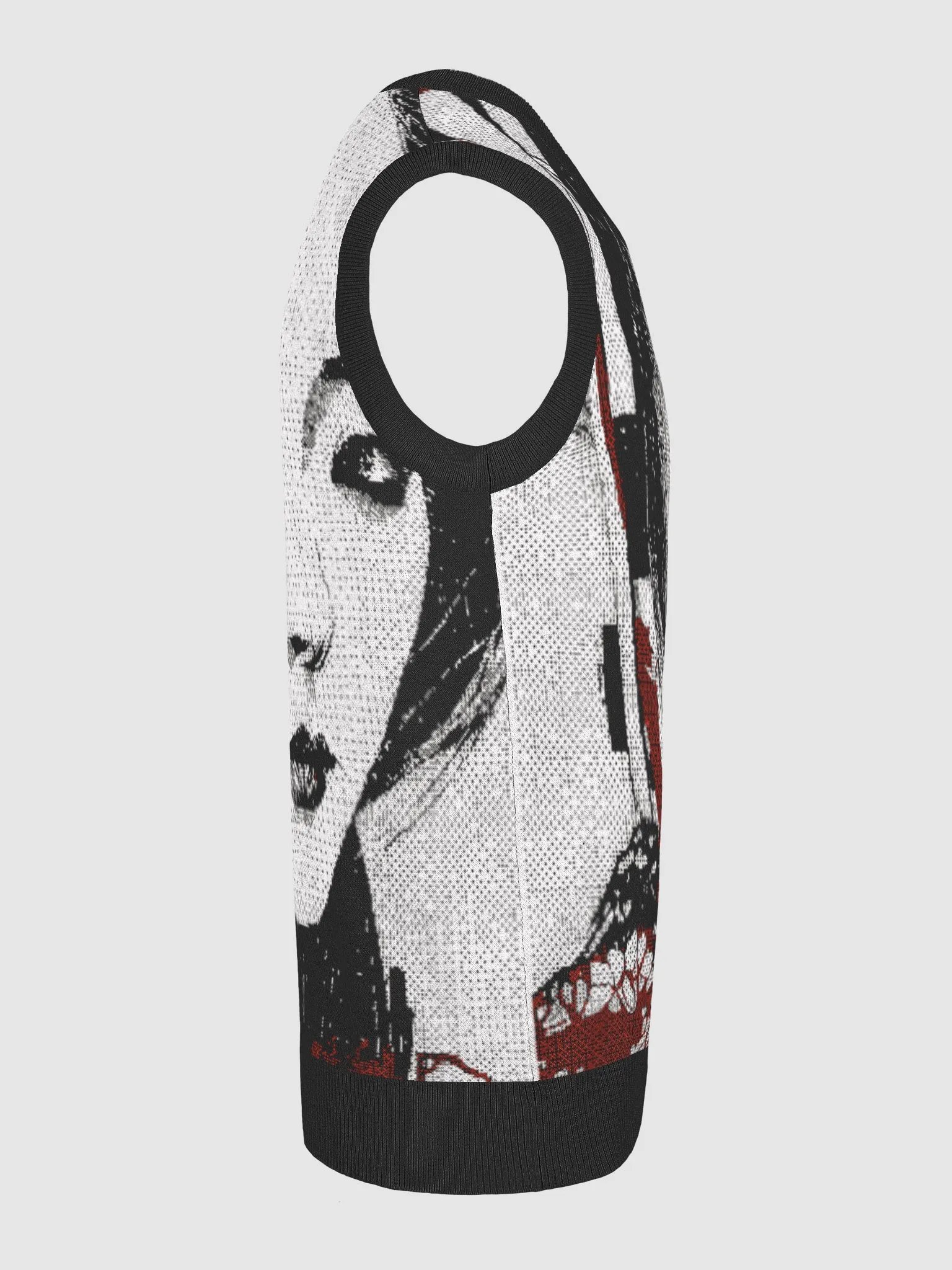 Geisha-Inspired Serenity Jacquard V-Neck Vest product image (21)