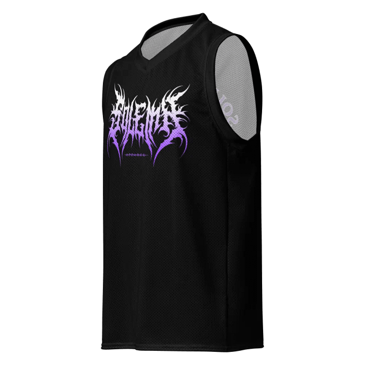 Nocturnal Metal Logo Basketball Jersey product image (1)