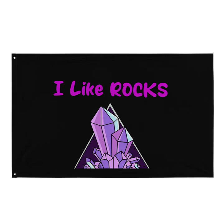 I Like Rocks Flag product image (1)