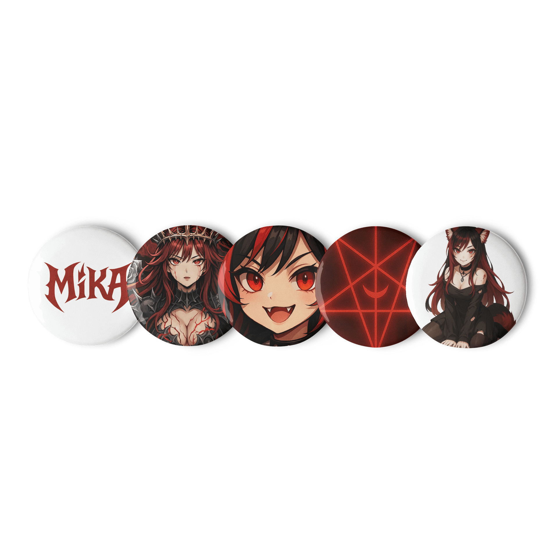 BITE CLUB: Mika Akakuma Button Set product image (1)