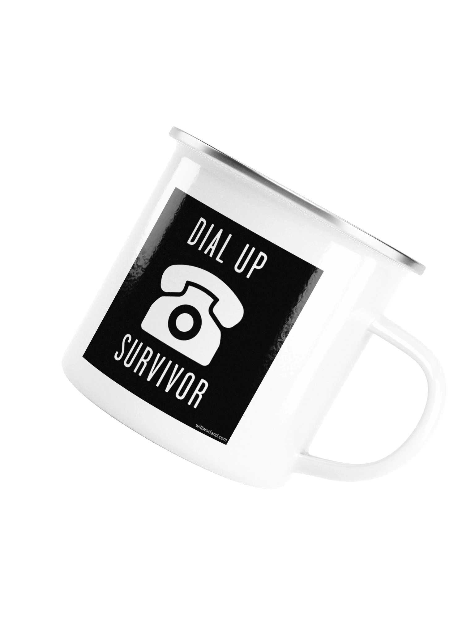 Dial-Up Survivor (Enamel Camp Mug) product image (5)