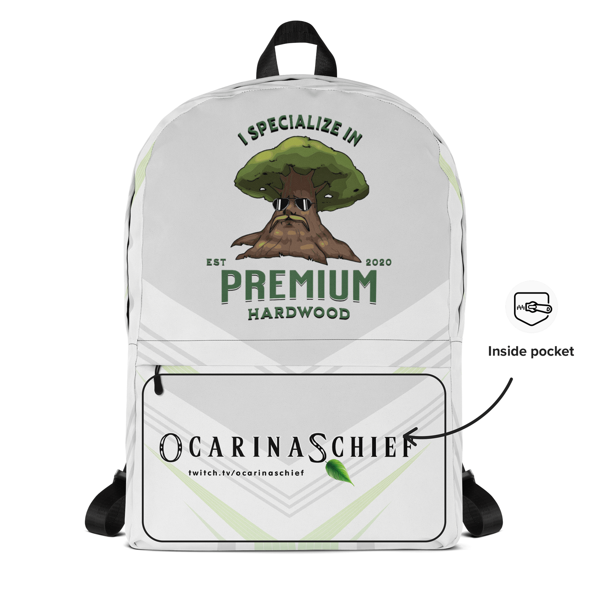 Premium Hardwood All-Over Print Backpack product image (5)