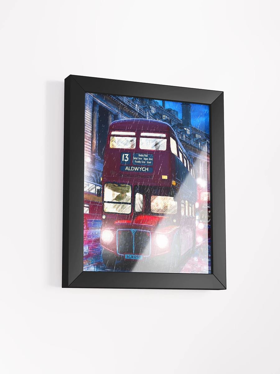 Routemaster Bus – Rainy London Framed Poster product image (2)