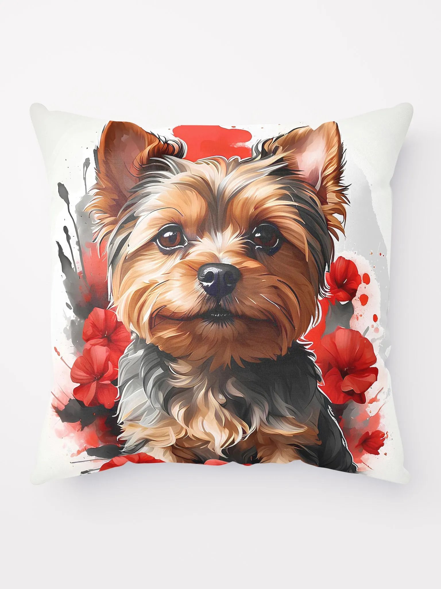 Yorkie Amidst Poppies: A Vivid Portrait product image (9)