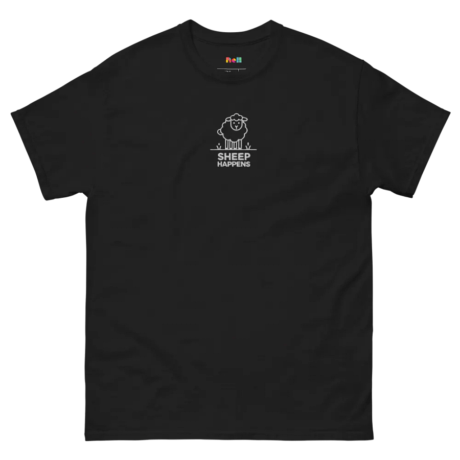sheep happen heavyweight T-Shirt product image (2)
