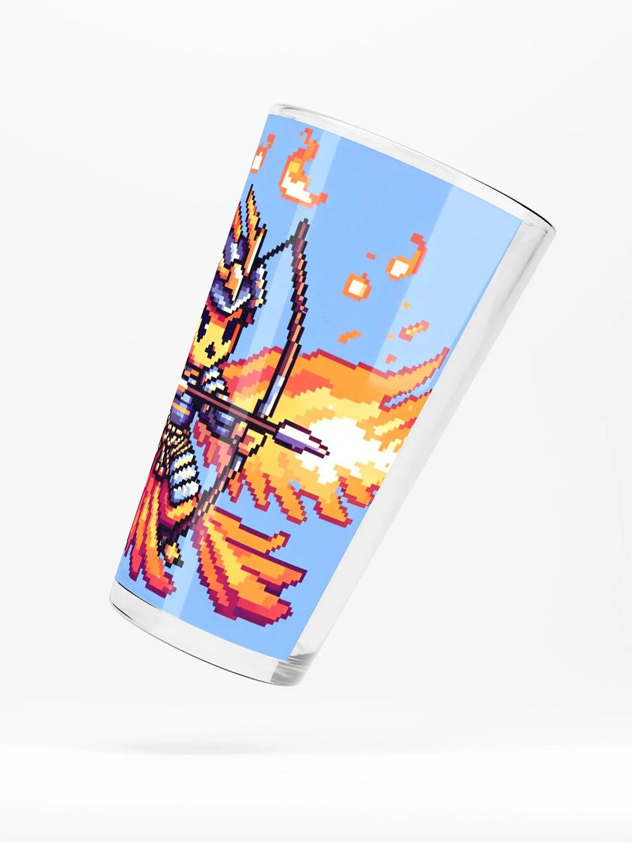 Pixel Art Phoenix Samurai Archer Pint Glass product image (5)