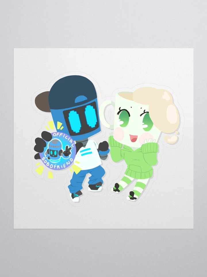Chibi Don and Meg Official Robofriend Sticker product image (1)