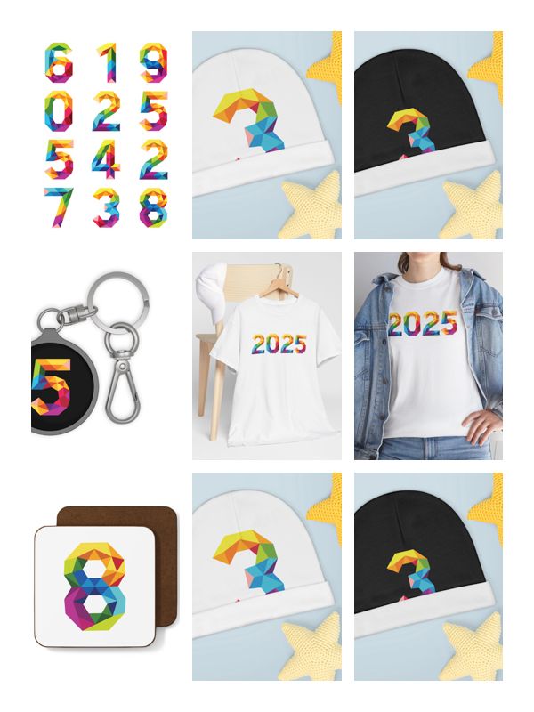 COLORFUL NUMBERS 0 to 9 product image (2)
