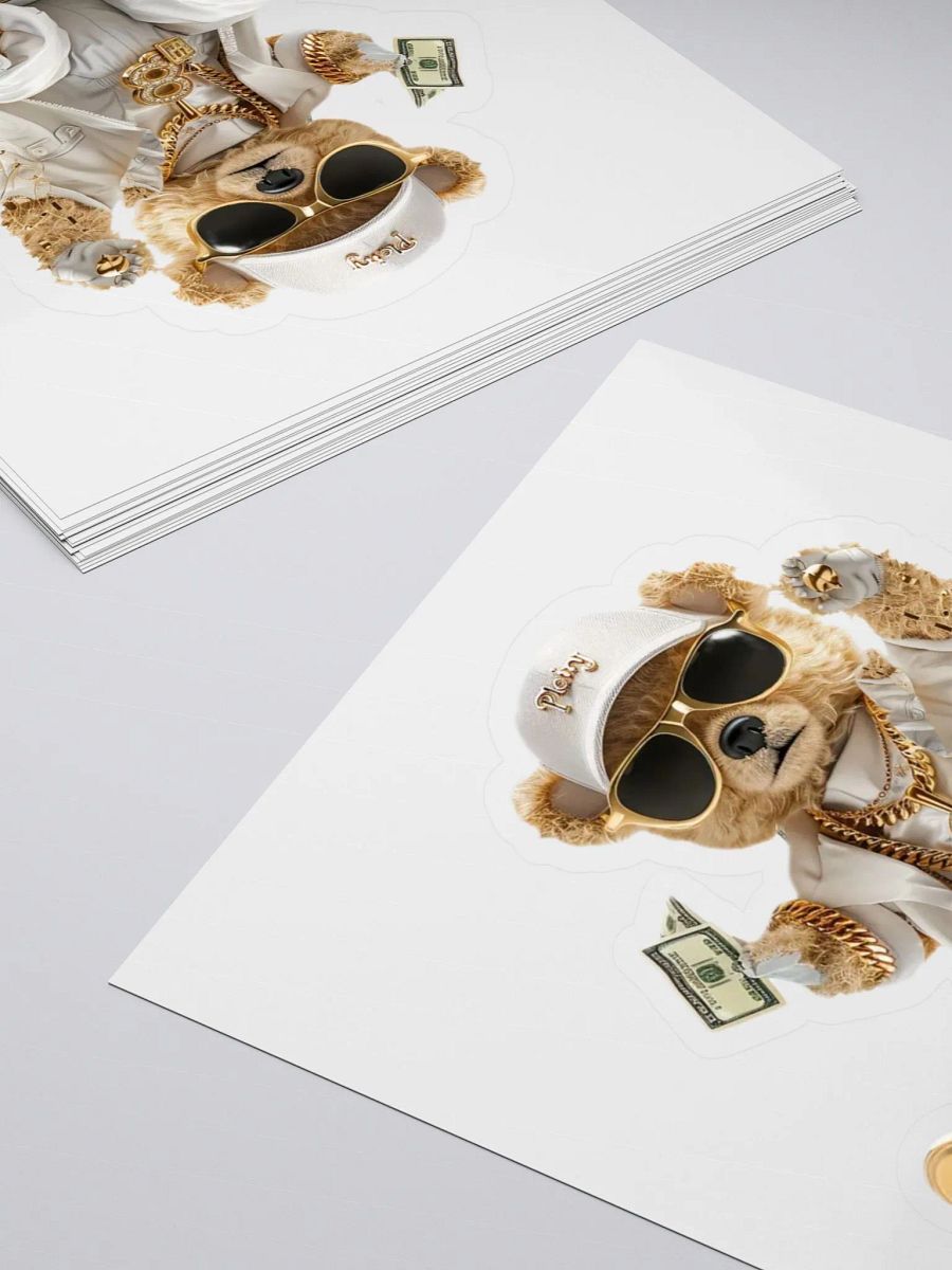 Urban Teddy Bear Kiss Cut Stickers product image (4)