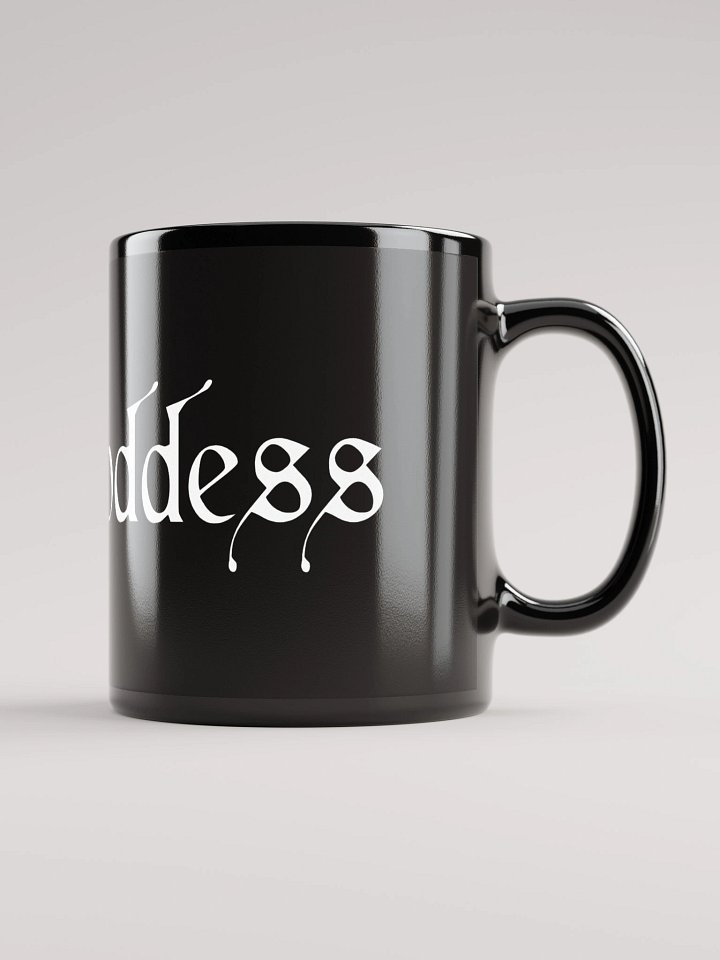 Sleek Black MOSHGODDESS Mug product image (1)