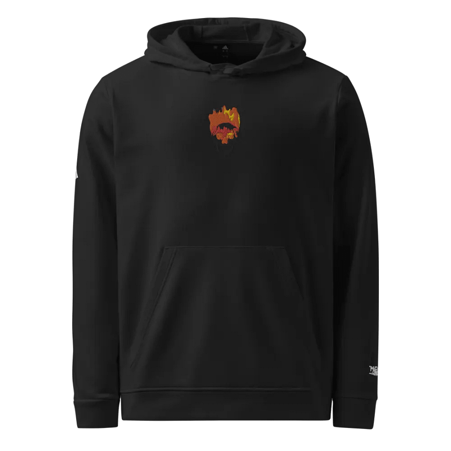 Flaming Skull - Embroidered - Fleece Hoodie product image (5)